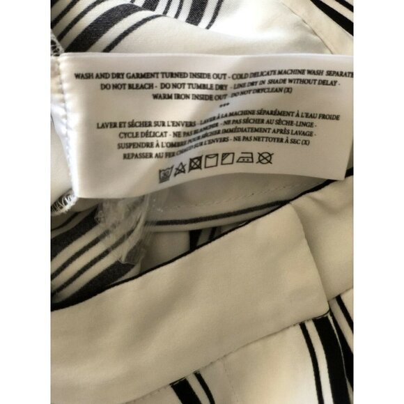 Cameo Womens White Striped Real Talk Wide-Leg Pant - Picture 6 of 12